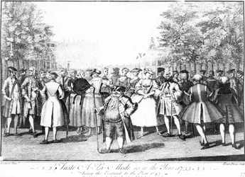 Goût à la mode en 1735, contraste avec l